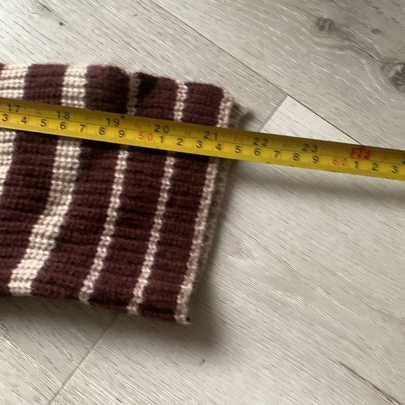 Design History Sweater size M striped 100% cashmere brown tan soft winter fall - Picture 9 of 9